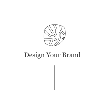 Line drawing of brand strategy and design elements